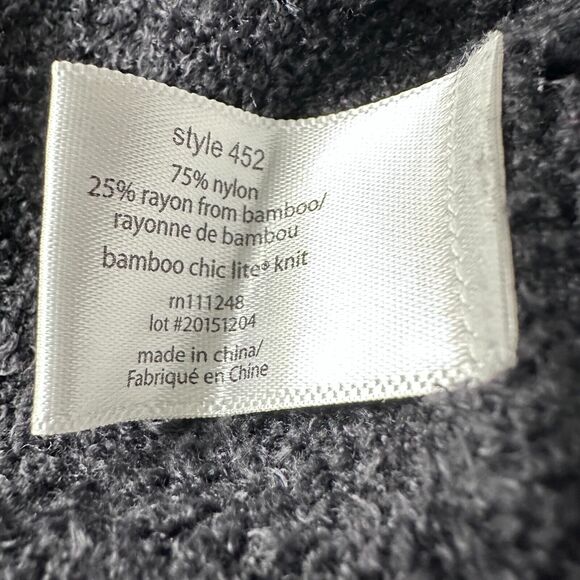 Barefoot Dreams Bamboo Chic Lite Circle Cardigan Sweater Womens Medium Dark Navy - Picture 7 of 10